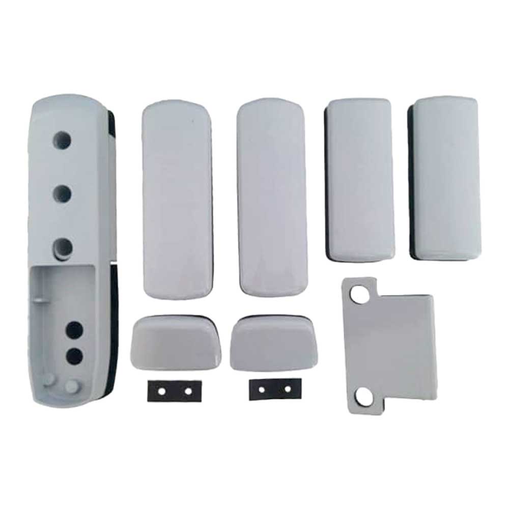 GAAB G132-GRY Holder Kit Rim Panic Exit Device Glass Door Installation Kit For Double Leaf Door - Satin Chrome