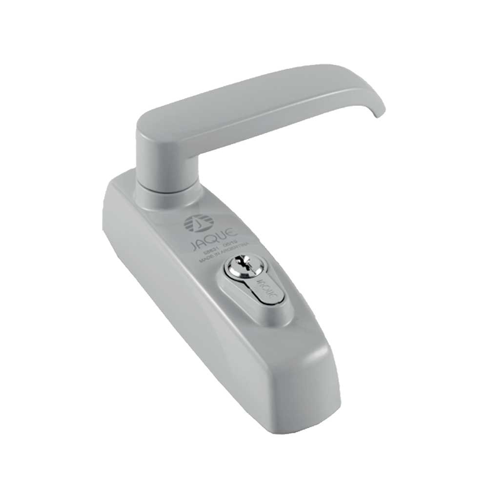 GAAB G800L-SC-GRY-F-S Outside Lever Exit Trim Ordinary Key for GAAB Exit Devices Entry Function - Gey