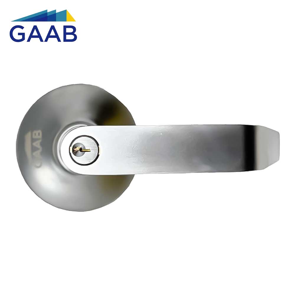 GAAB G841L-SC-26D Outside Lever Trim For Storeroom Panic Device Satin Chrome - Grade 1