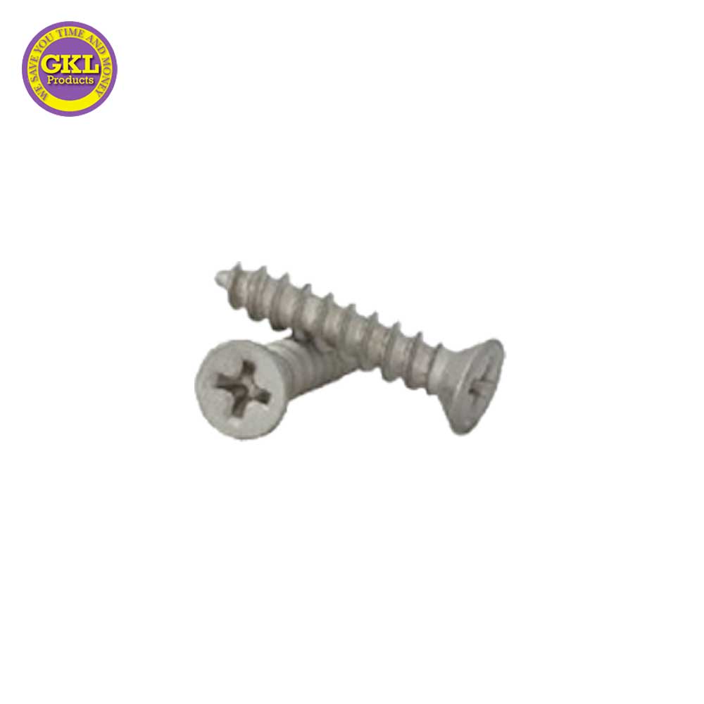 GKL 9/11 Oversized Residential Hinge Screws Satin Nickel (50 Packs)
