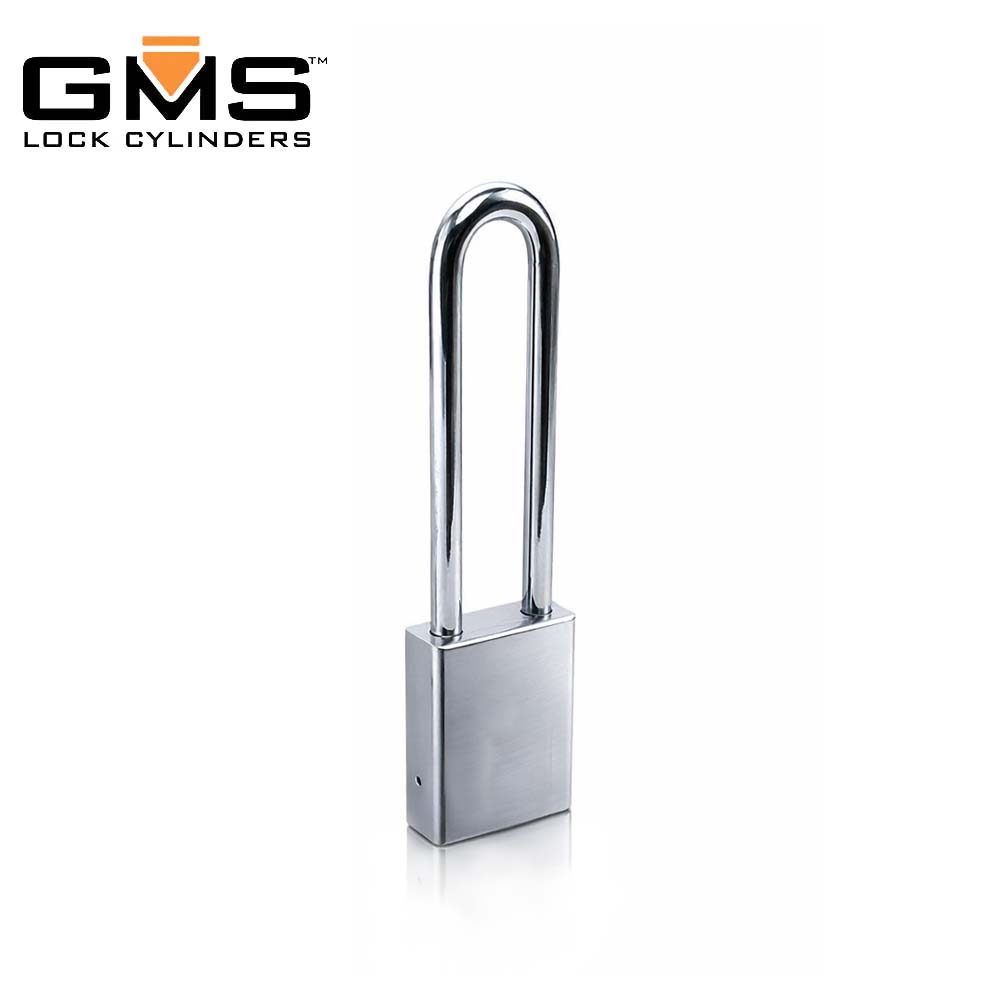 GMS ICP200 - IC Padlock - SFIC Core - 2 Body - 4 Shackle Length - US26D - Satin Chrome