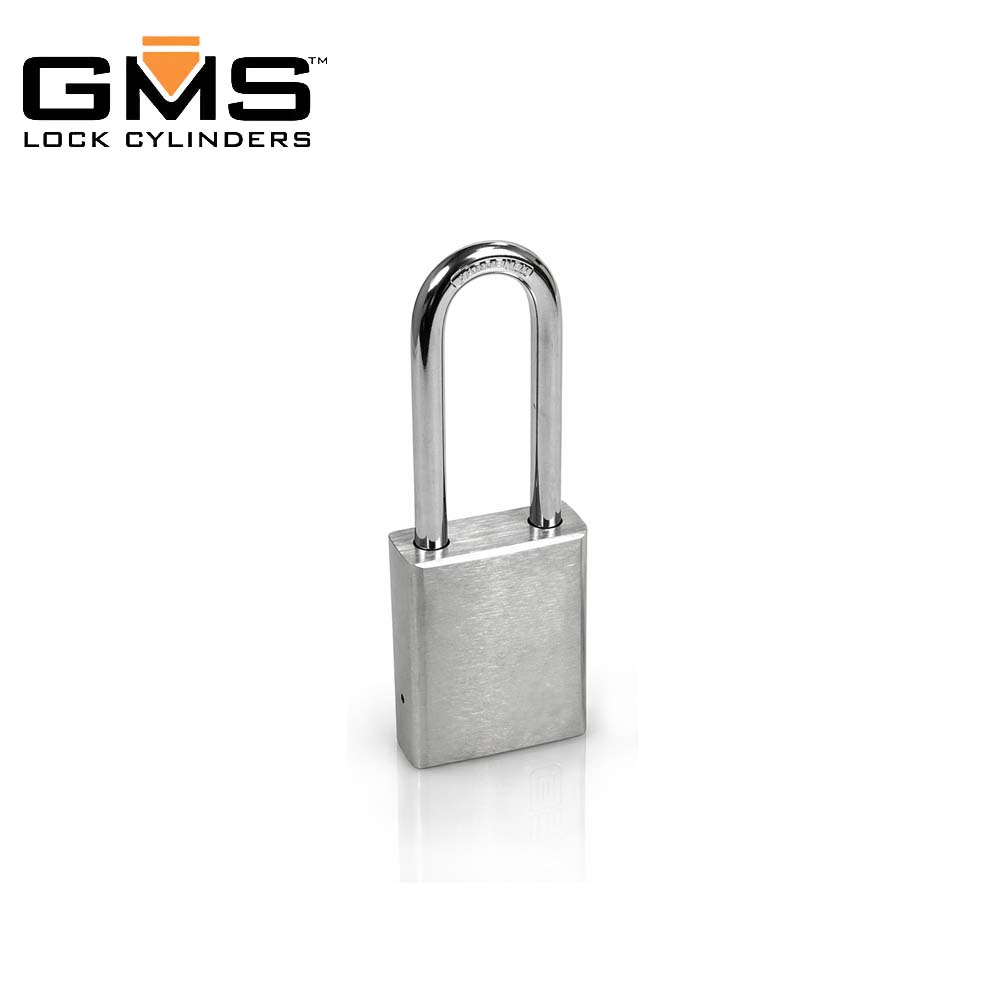GMS LFICP175 - IC Padlock - LFIC Core - 1-3/4 Body - US26D - Satin Chrome - 2 Inch