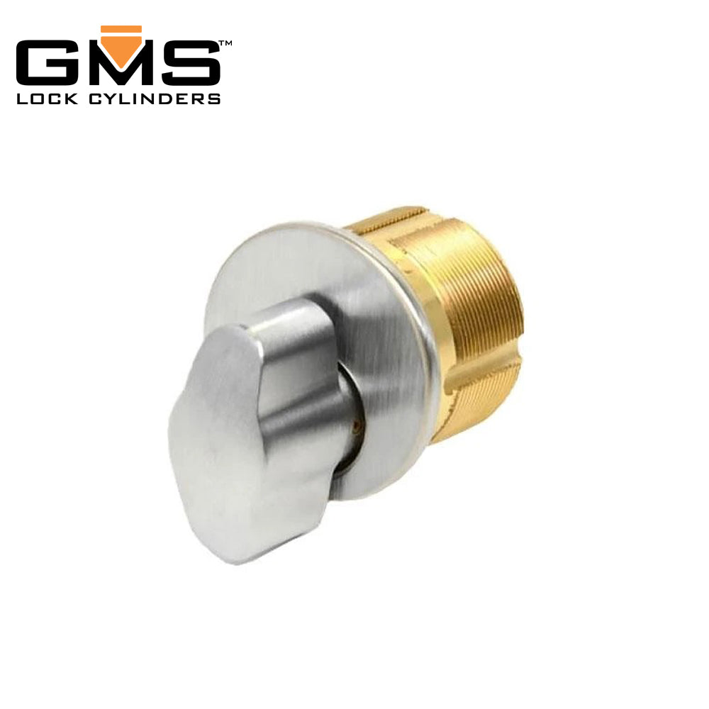 GMS Thumb-Turn Mortise Cylinder - 1" - US26D - Satin Chrome - (AR) - Adams Rite