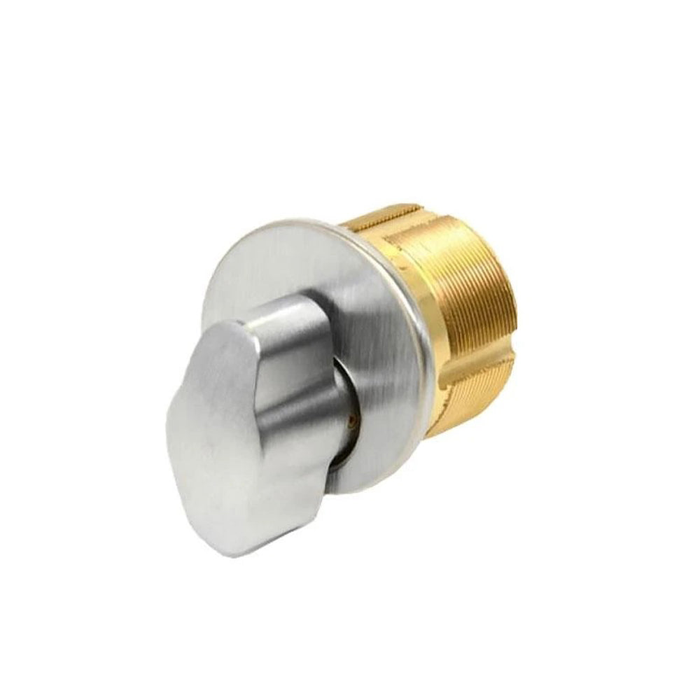 GMS Thumb-Turn Mortise Cylinder - 1- 1/8" - US26D - Satin Chrome