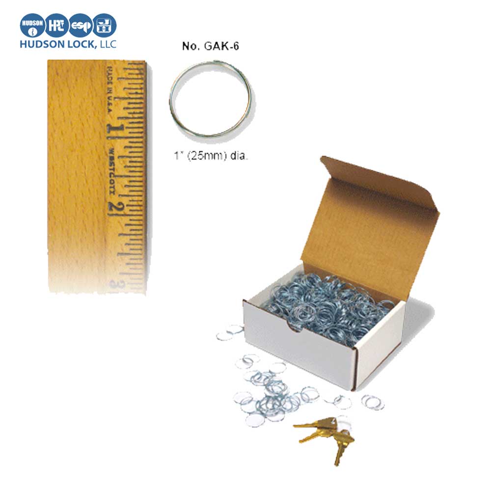 Hudson Lock Give-Away Key Rings 1" Diameter (1,000 per box)