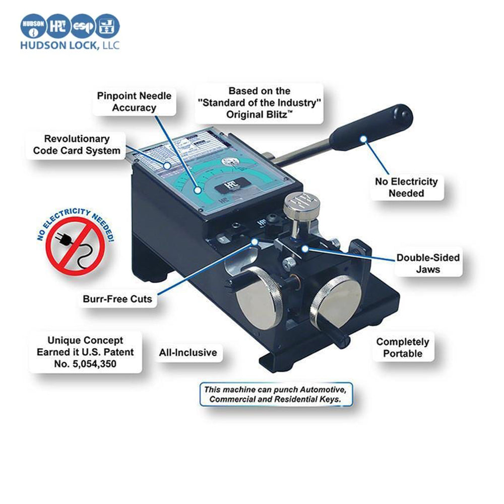 Hudson Lock 1200PCH Universal Code Cutter, Punch Machine