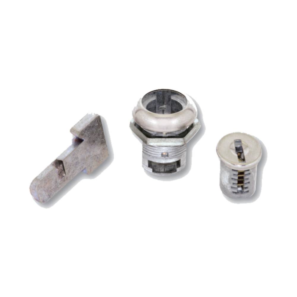 Hudson Lock Metal Desk Drawer Lock KA 202, Stainless Steel Appearance