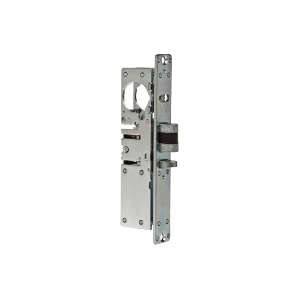 ILCO - 451 Deadlatch Mortise Lock - 31/32" Backset - Right-Handed - Flat Faceplate - Clear/Dark Bronze