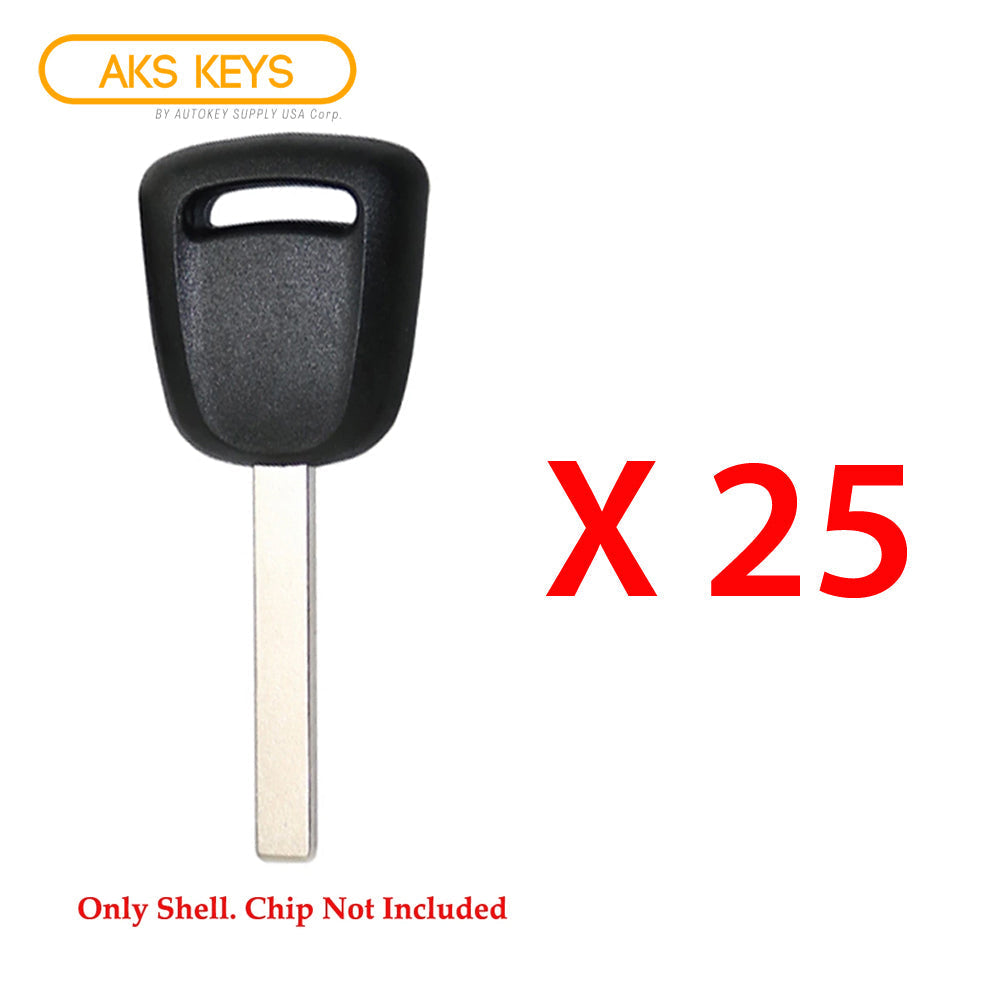 2010 - 2019 Buick Chevrolet GMC Transponder Key Shell 8 - 10 Cuts - HU100 (25 Pack)