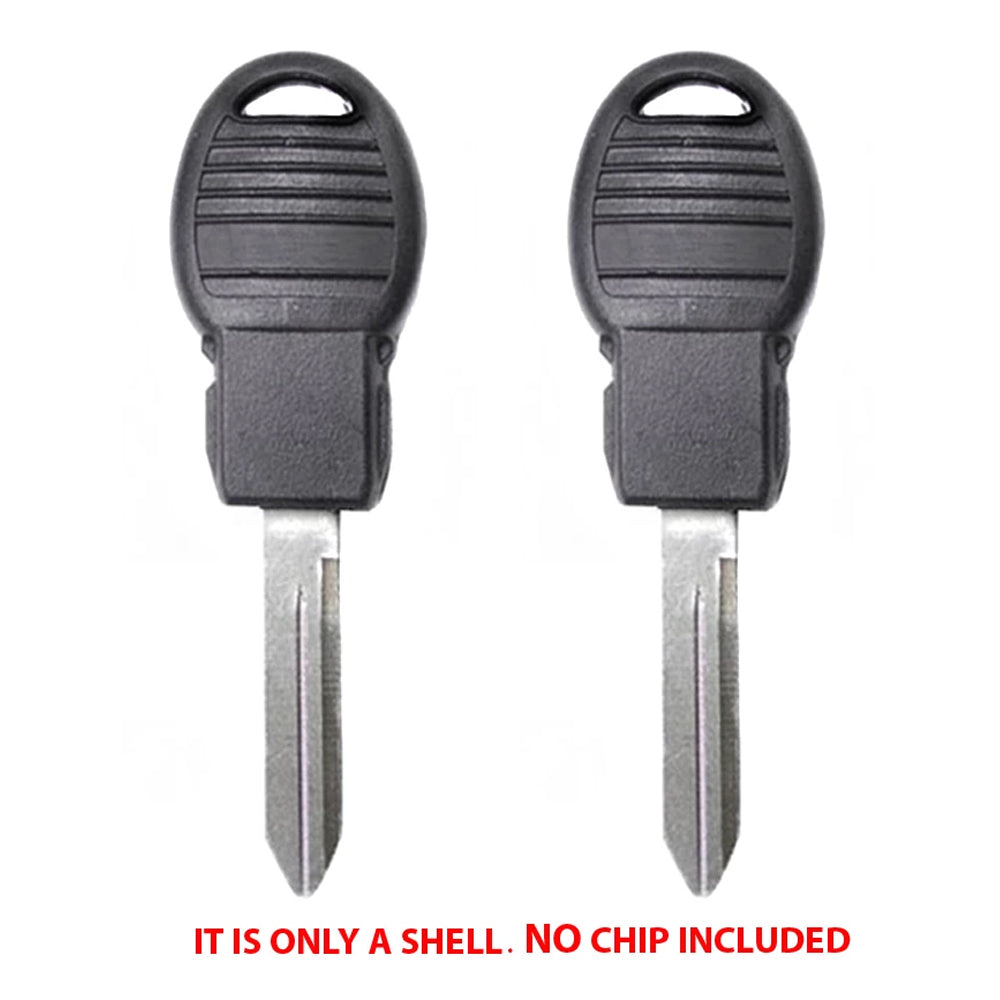 2008 - 2017 Chrysler Dodge Jeep VW Key Shell "POD" - Y170-PT (2 Pack)