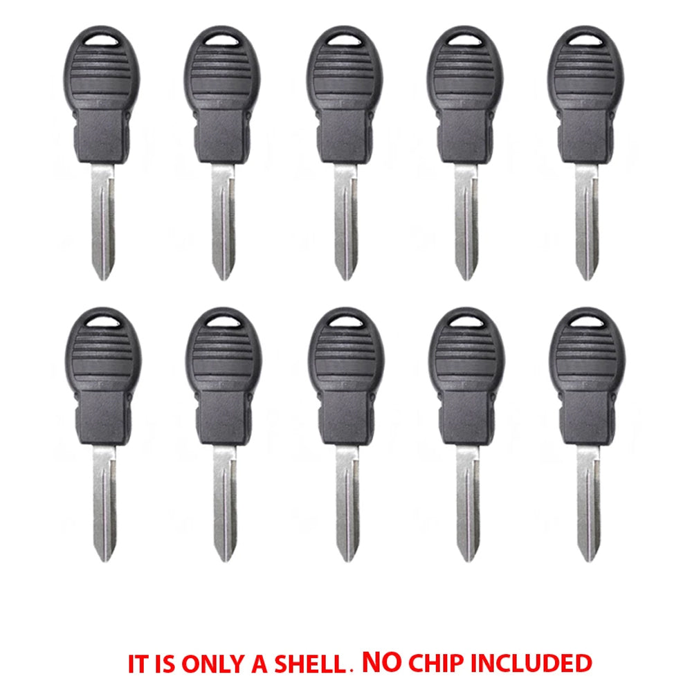 2008 - 2017 Chrysler Dodge Jeep VW Key Shell "POD" - Y170-PT (10 Pack)