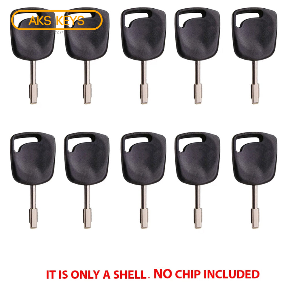 2000 - 2008 Jaguar Ford Transponder Key Shell - FO21T7 -Tibbe (10 Pack)