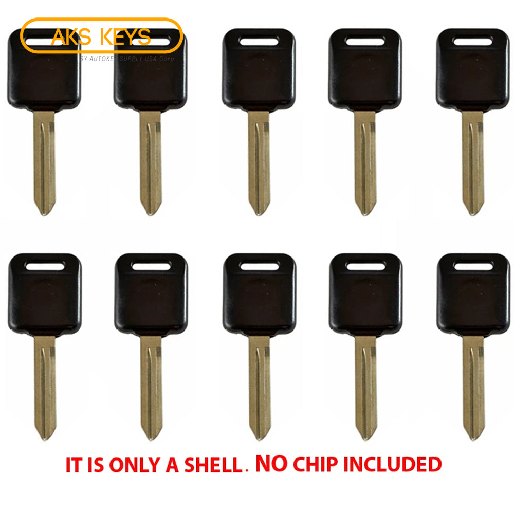 1999 - 2014 Nissan Infiniti Transponder Key Shell - DA34 (10 Pack)