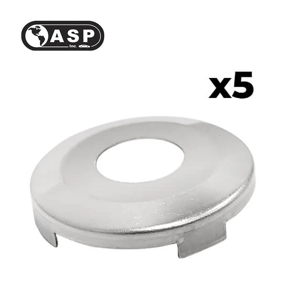 1990 - 2006 ASP Chrysler Dodge Jeep Small Face Cap for Door Lock Y154 Y155 Y160 Chrome P-44-201 (5 Pack)