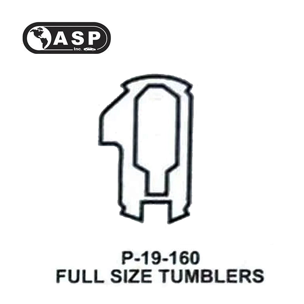 ASP Honda Acura High Security Tumbler #1 - #4 Full Size P-19-160/ P-19-167 / P-19-168 / P-19-169 (10 Pack)