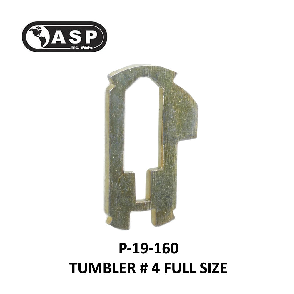 ASP Honda Acura High Security Tumbler #1 - #4 Full Size P-19-160/ P-19-167 / P-19-168 / P-19-169 (10 Pack)