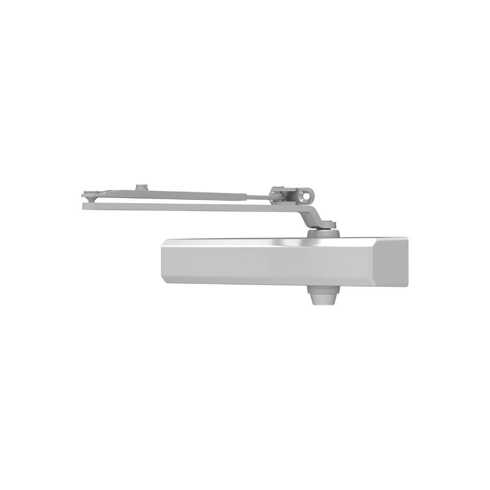 LCN - 1450-RW-PA-AL - Cast Aluminum Surface Mount Door Closer - Double Lever Arm With Parallel Bracket - Adjustable Spring Sizes 1-6 - Slim Plastic Cover (Grade 1)
