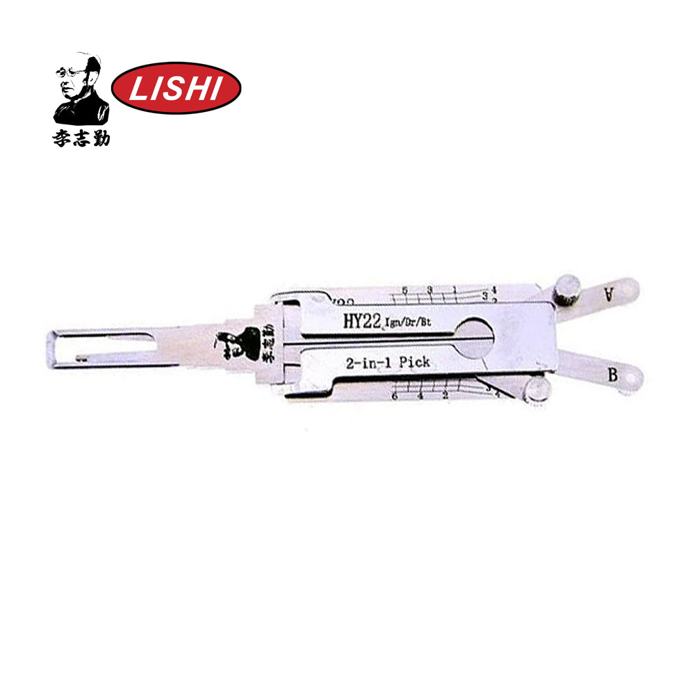 Original Lishi Hyundai Anti Glare 2-in-1 Pick & Decoder Trunk-Door-Ignition Quad Lifter HY22