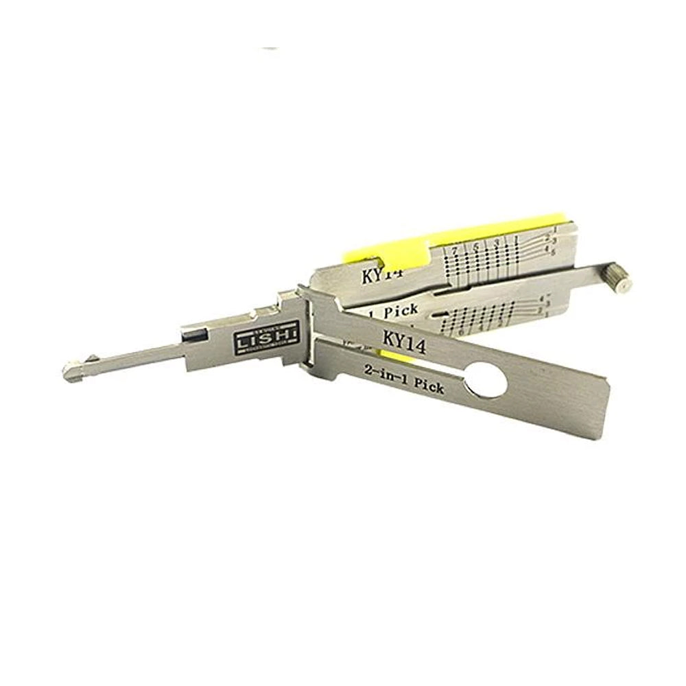 NVLISHI2-1KY14 Genuine Lishi KY14 Night Vision 2 in 1 Pick and Decoder for Kia Hyundai
