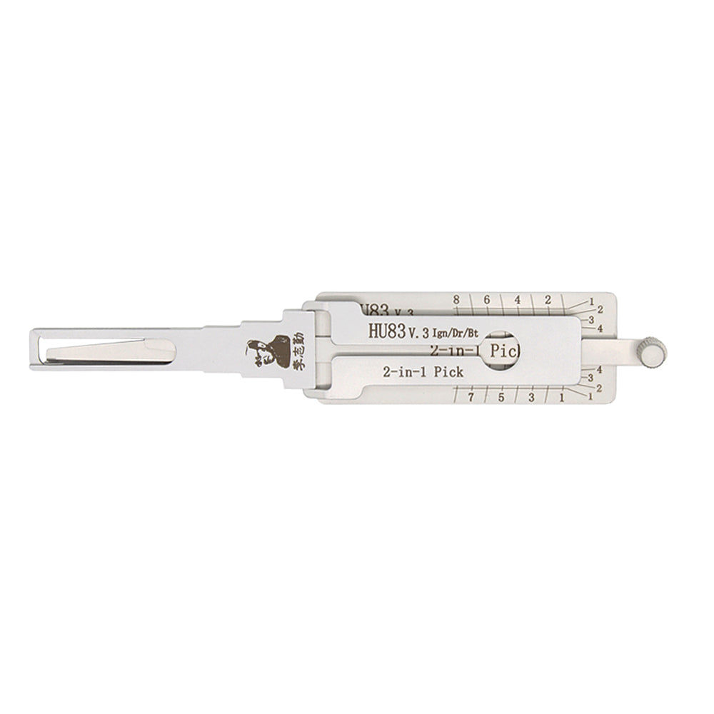 Original Lishi Mini Anti Glare Pick & Decoder HU83 V.3 Ign/Dr/Bt