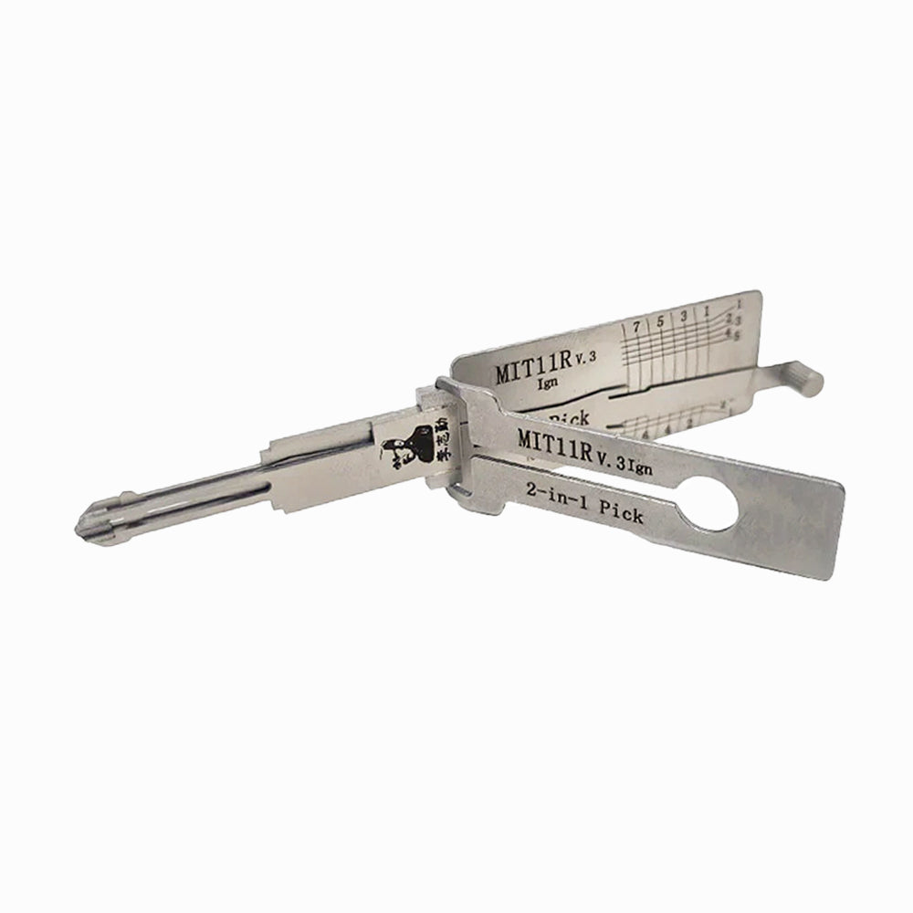 Original Lishi Mitsubishi MIT11R+AG Anti Glare 2-in-1 Pick & Decoder Ignition