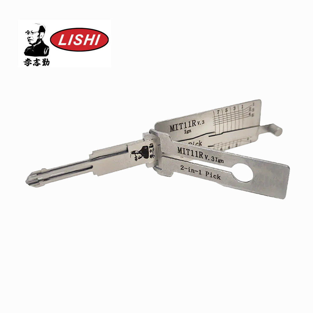 Original Lishi Mitsubishi MIT11R+AG Anti Glare 2-in-1 Pick & Decoder Ignition