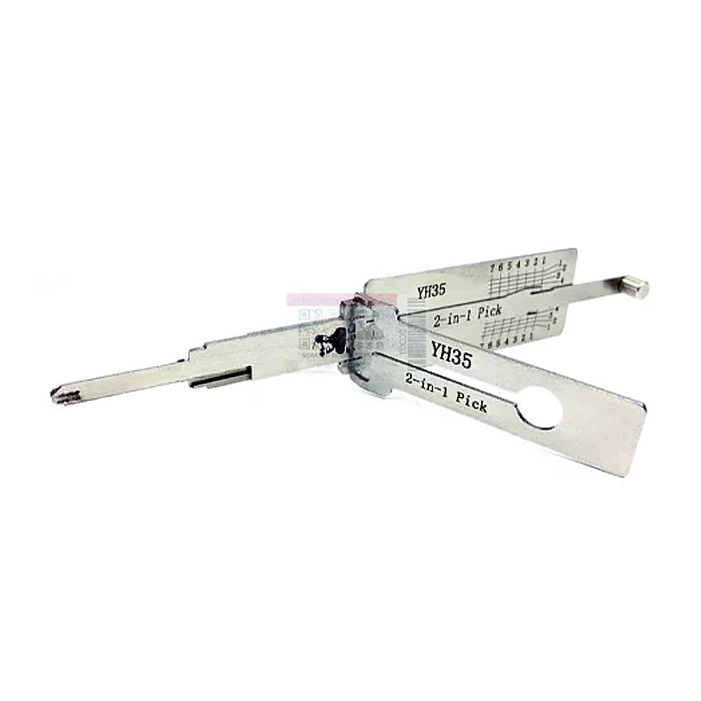 Original Lishi Yamaha Motor Bikes AG 2-in-1 Pick & Decoder Magnetic Gate YH35 / YM64 (Reverse of YH35R)