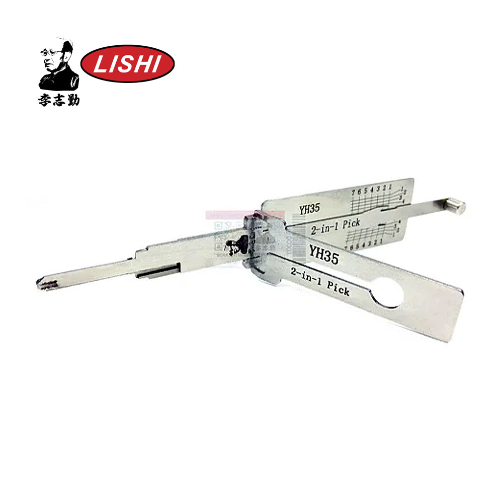 Original Lishi Yamaha Motor Bikes AG 2-in-1 Pick & Decoder Magnetic Gate YH35 / YM64 (Reverse of YH35R)