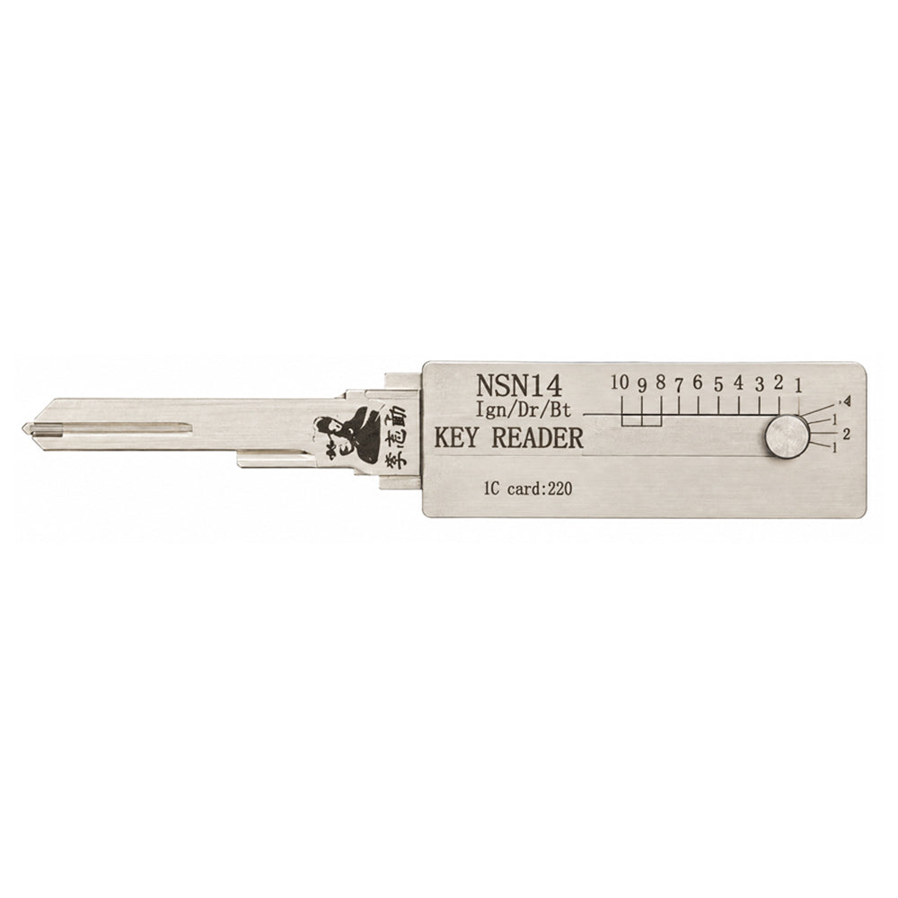 Original Lishi Nissan Subaru Suzuki NSN14 Decoder Reader Tool Ignition Door Trunk Direct Read