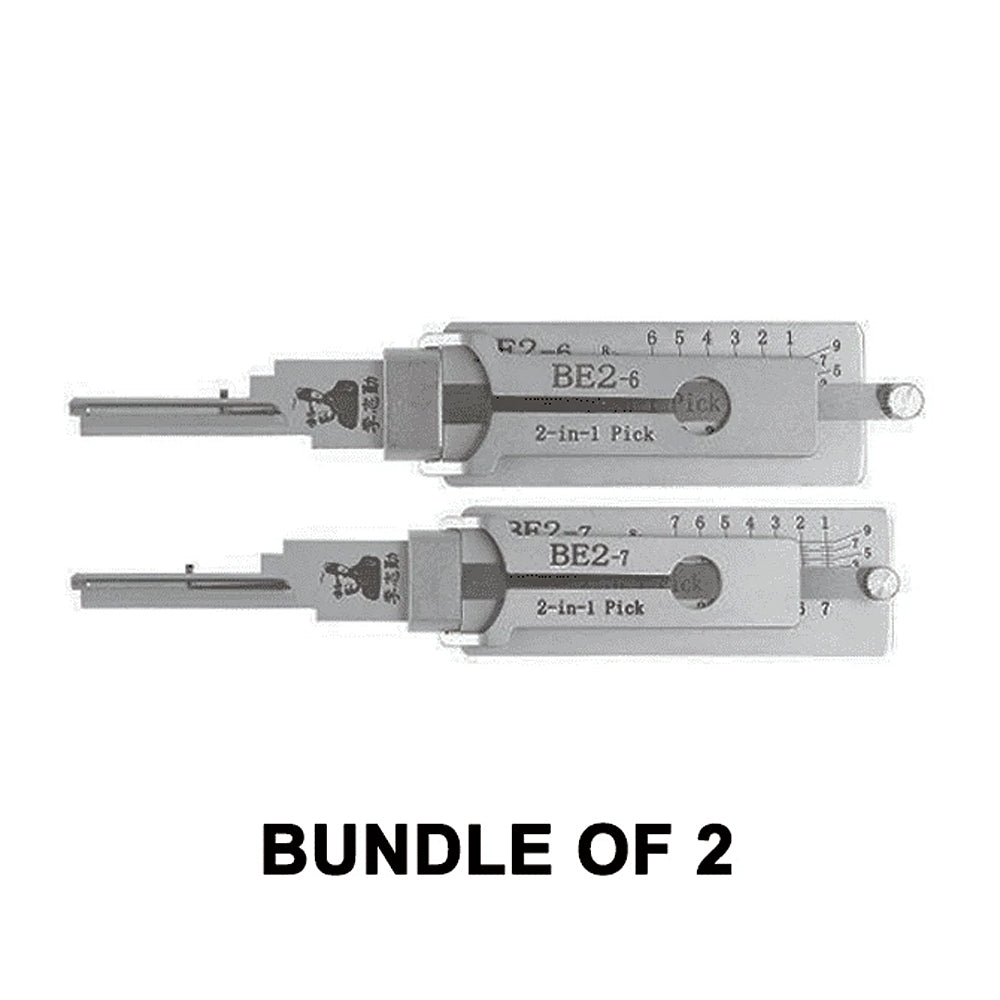 Original Lishi Anti Glare 2-in-1 Pick BEST A Residential BE2 / 6-Pin ...