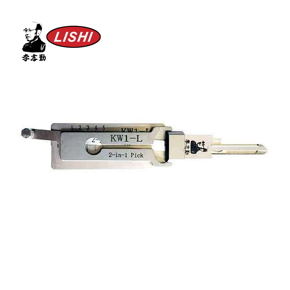Original Lishi Anti Glare 2-in-1 Pick Left Hand Reverse 5-Pin Kwikset Keyway Tool KW1-L