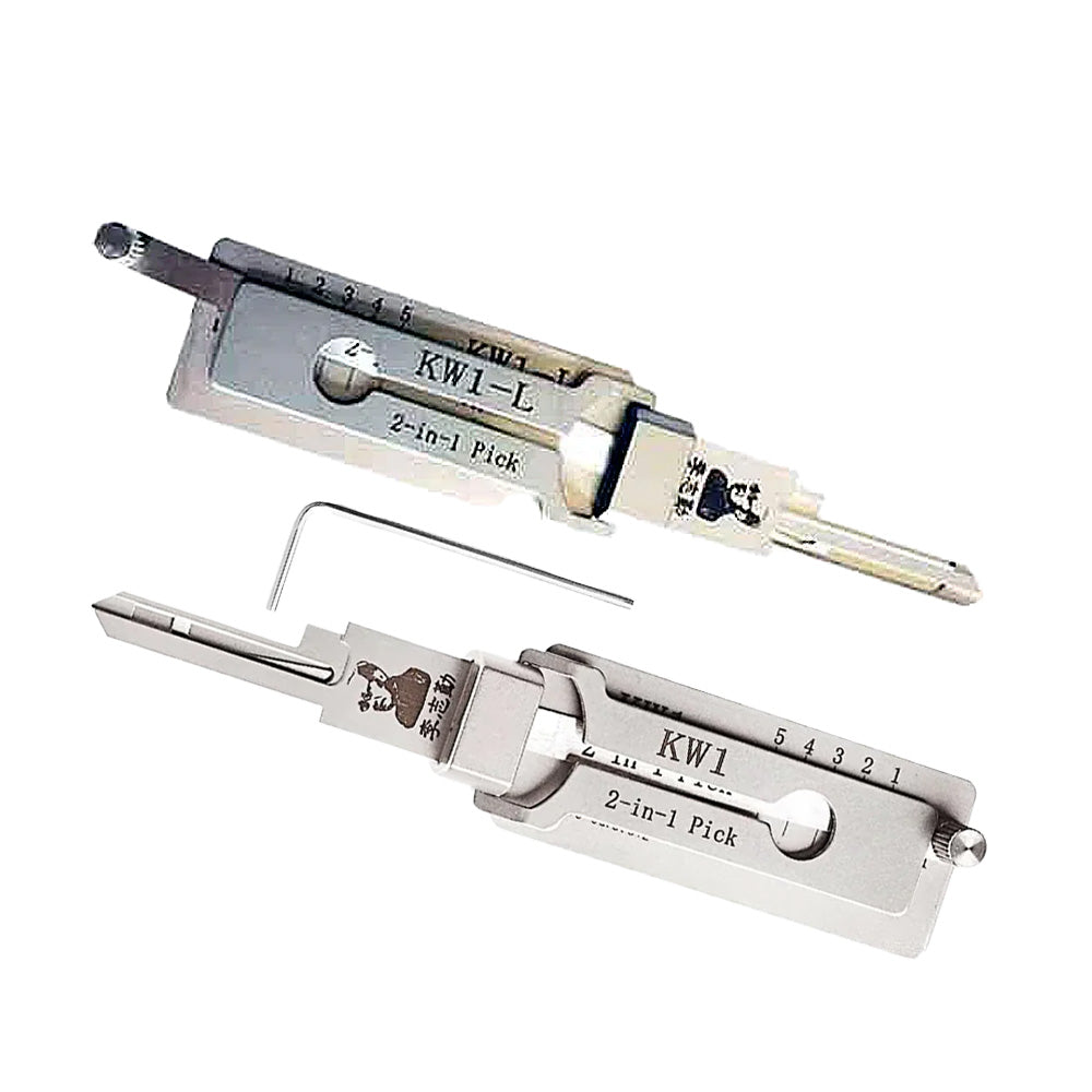 Original Lishi KW1 Anti Glare 2-in-1 Pick and Decoder Bundle