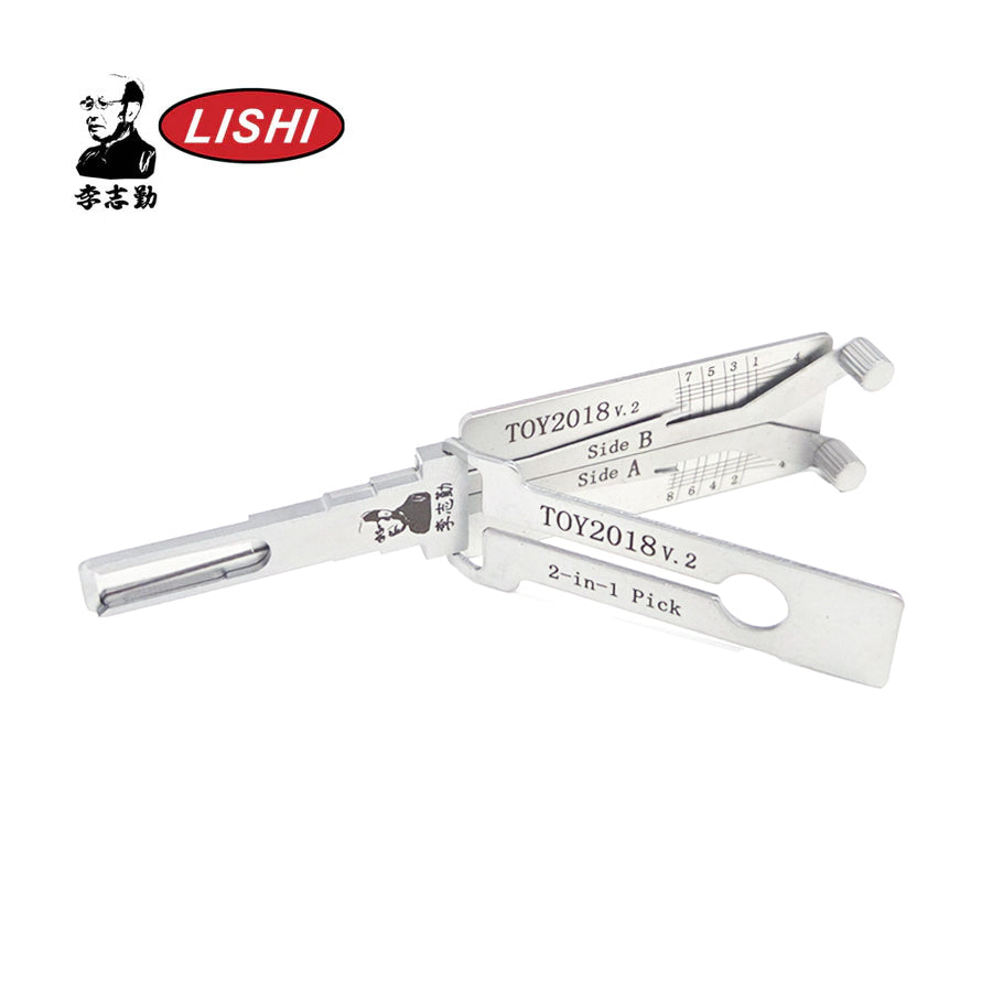 Original Lishi Toyota Anti Glare 2-in-1 Pick & Decoder Door-Trunk TOY2018 V.2