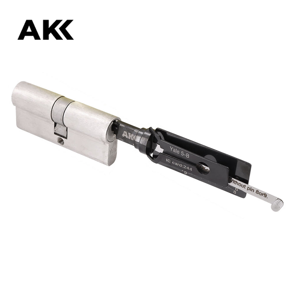 Genuine AKK Lishi Yale-5-B (5-Pin) 2-IN-1 Pick for Yale Door Locks