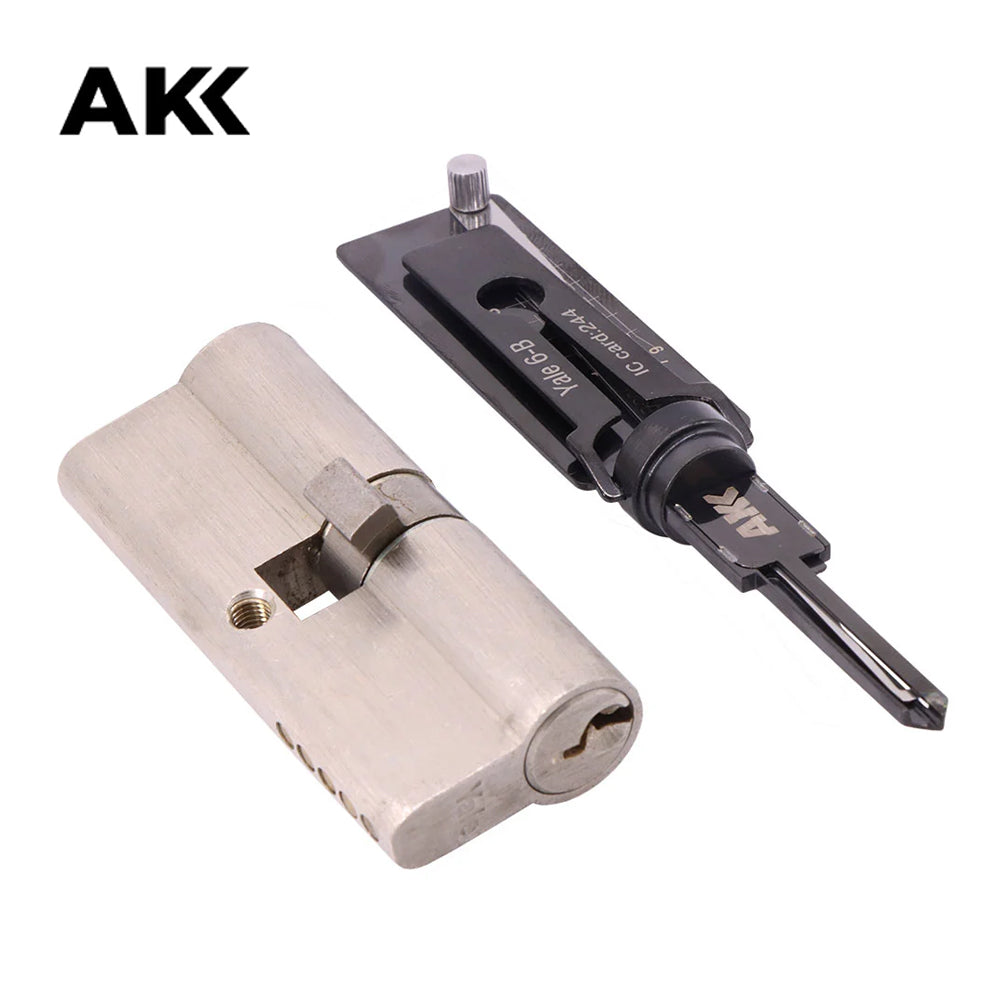 Genuine AKK Lishi Yale-6-B (6-Pin) 2-IN-1 Pick for Yale Door Locks