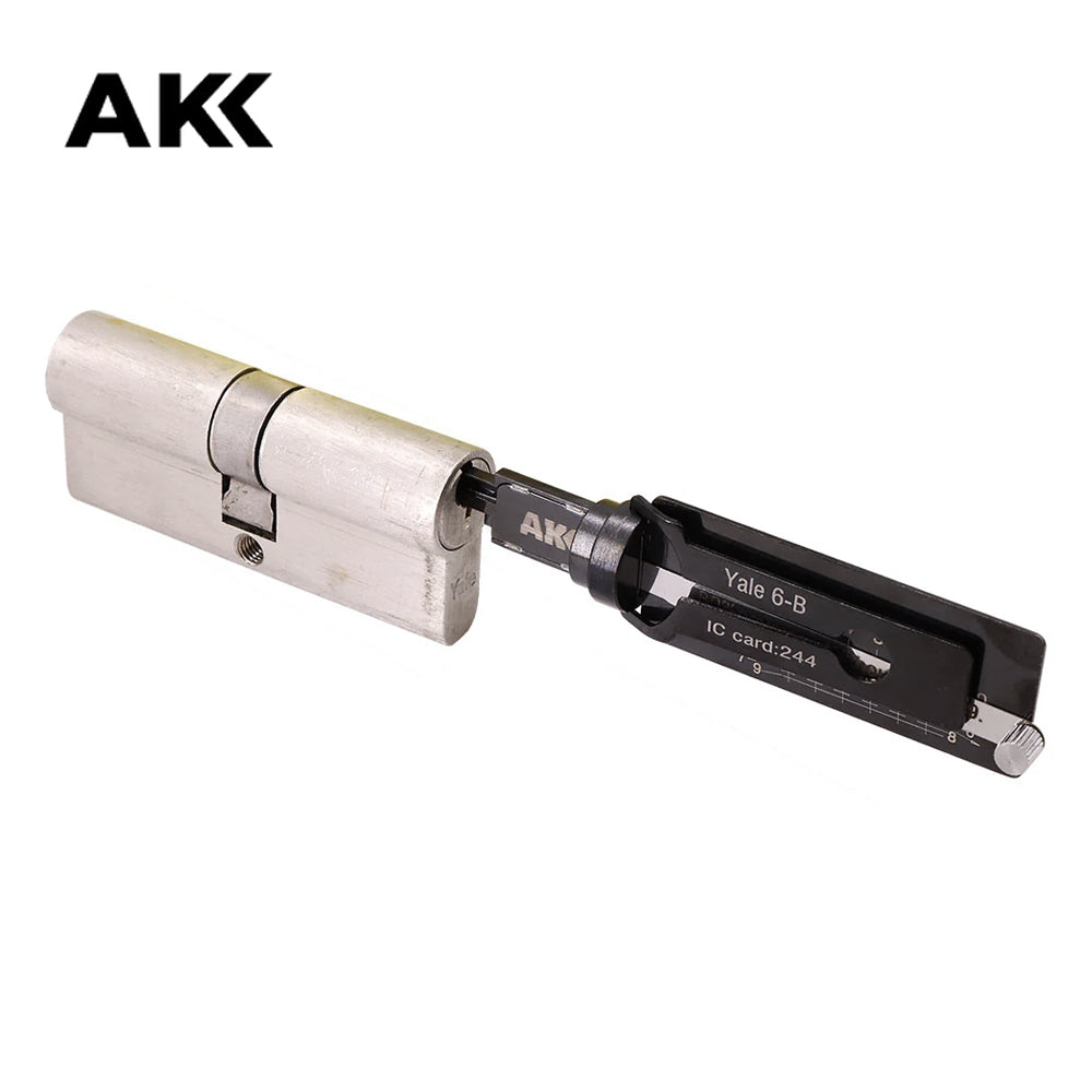 Genuine AKK Lishi Yale-6-B (6-Pin) 2-IN-1 Pick for Yale Door Locks