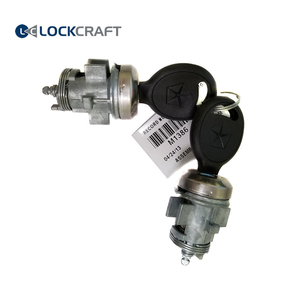 1998 - 2008 Lockcraft Chrysler Dodge Eagle Plymouth Chrome Coded Door Lock Set / DL8007