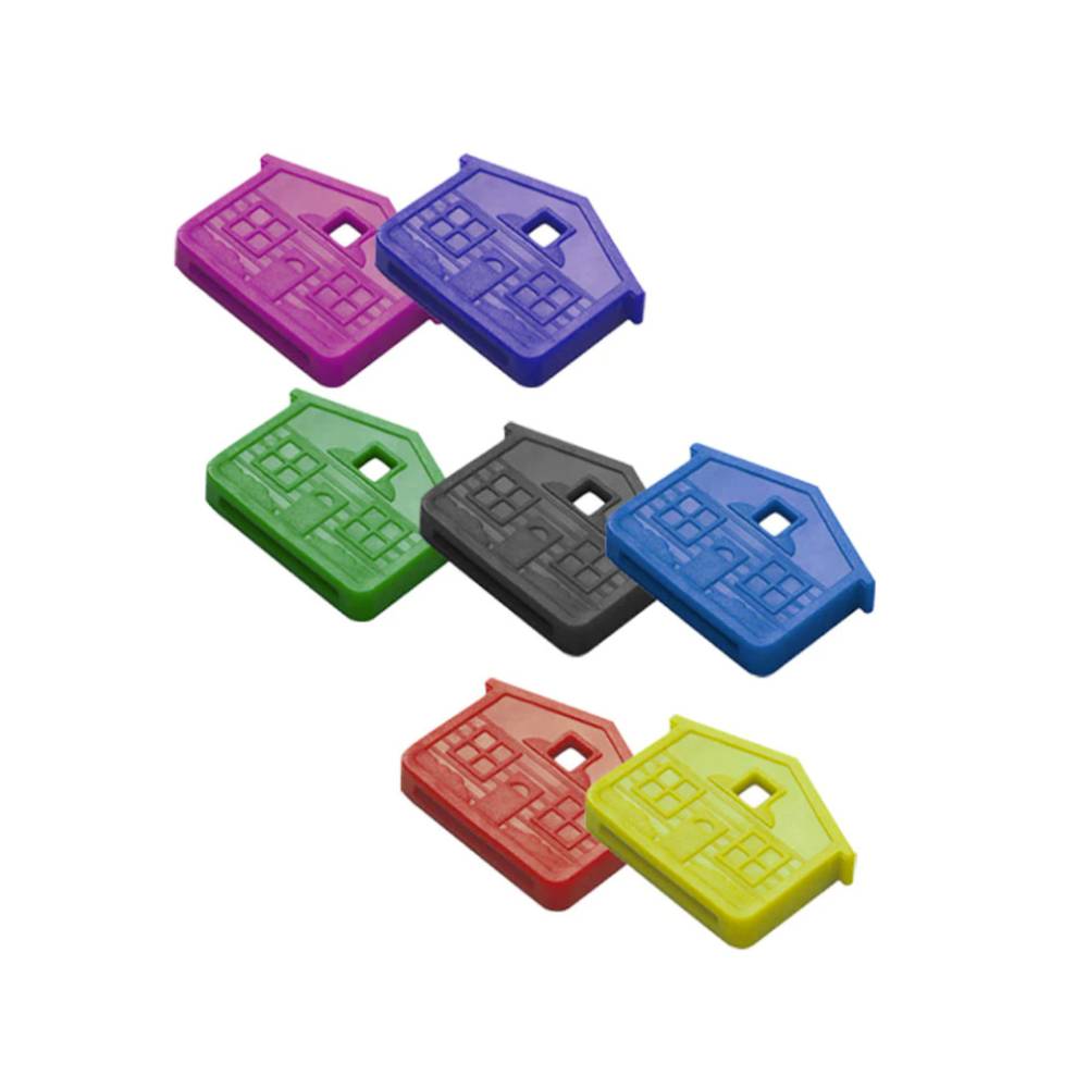 Lucky Line - 16200 - Assorted - House Key Caps - 100 Pack