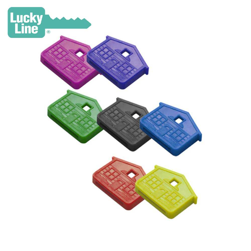 Lucky Line - 16200 - Assorted - House Key Caps - 100 Pack