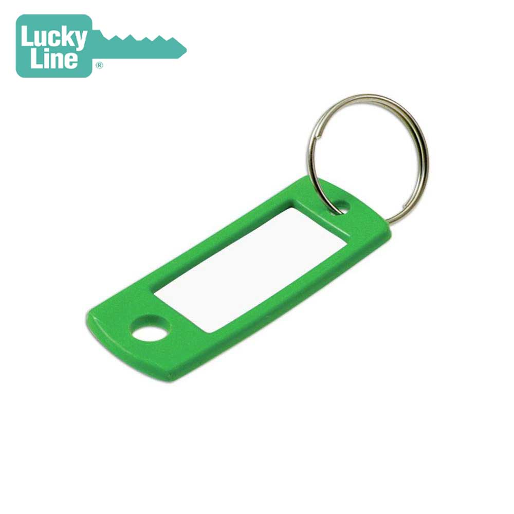 Lucky Line 16940 Green Key Tag with Ring 50/Pack