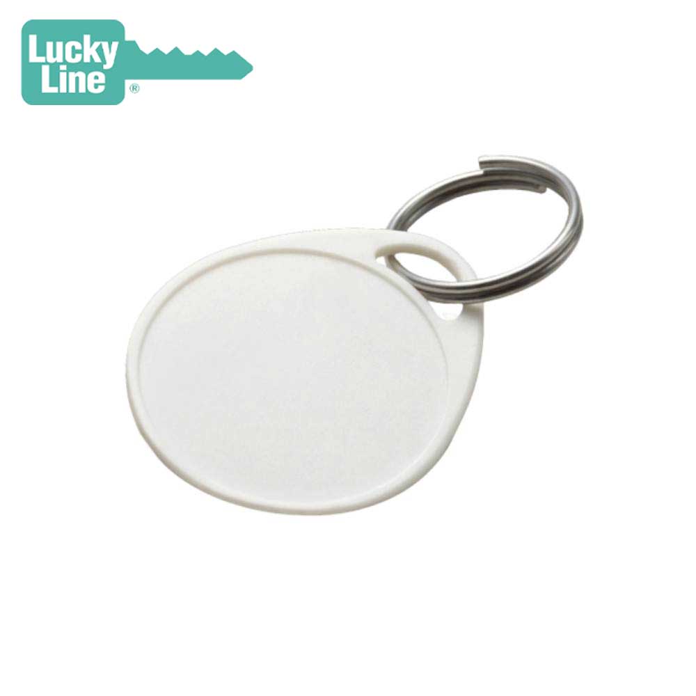 Lucky Line - 28329 - White - Round Label-It Plastic Tags - 25 Pack