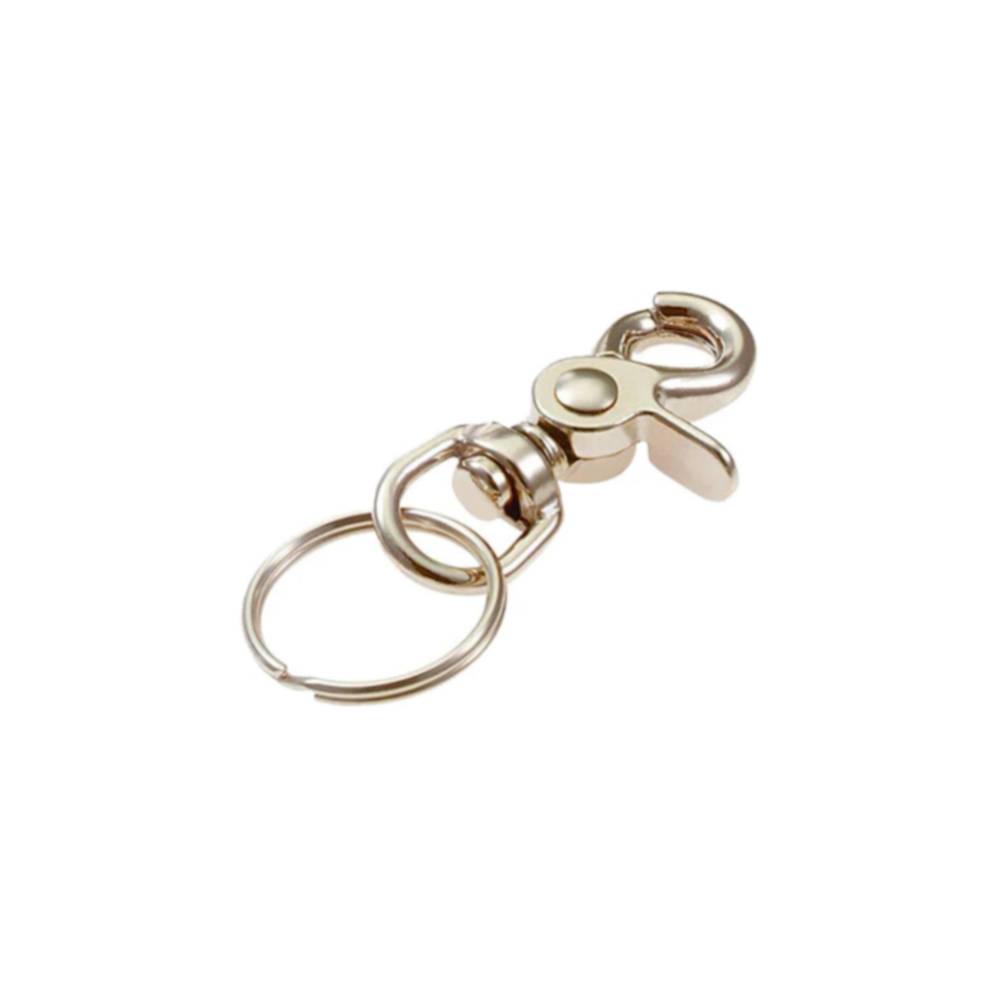 Lucky Line - 44101 - Nickel-Plated Zinc Trigger Snap - Slip Key Ring - 1 Pack