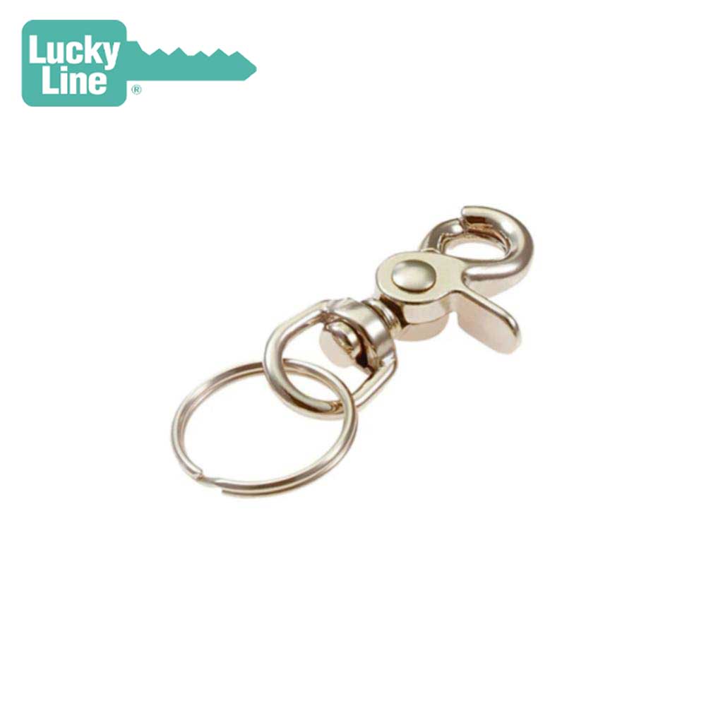 Lucky Line 44101 NickelPlated Zinc Trigger Snap Slip Key Ring