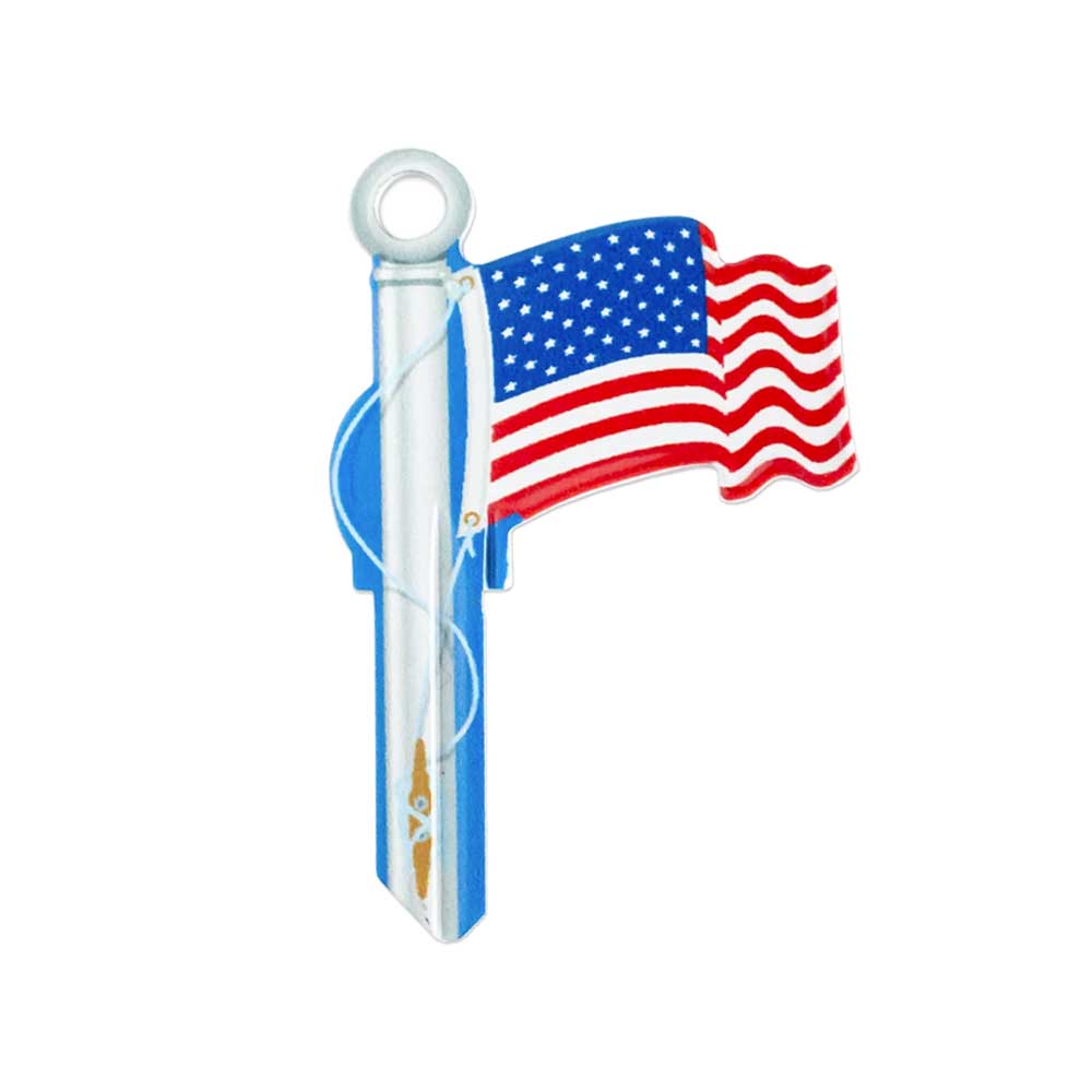 Lucky Line - B101S - American Flag - Key Shapes - Schlage (SC1)