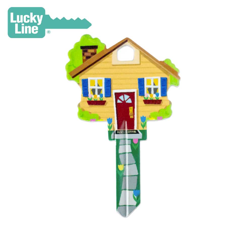 Lucky Line - B105K - Home Key Shapes - Kwikset (KW1) - 5 Pack