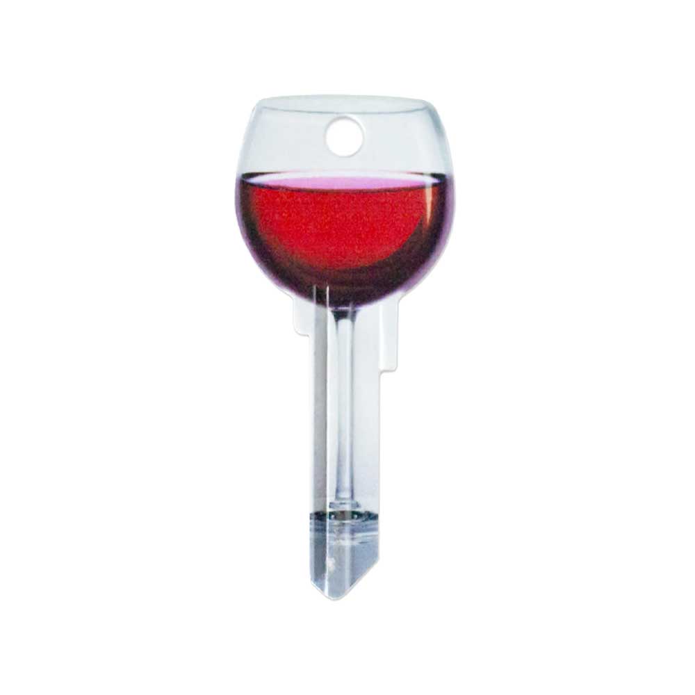 Lucky Line - B108S - Red Wine Key Shapes - Schlage (SC1) - 5 Pack