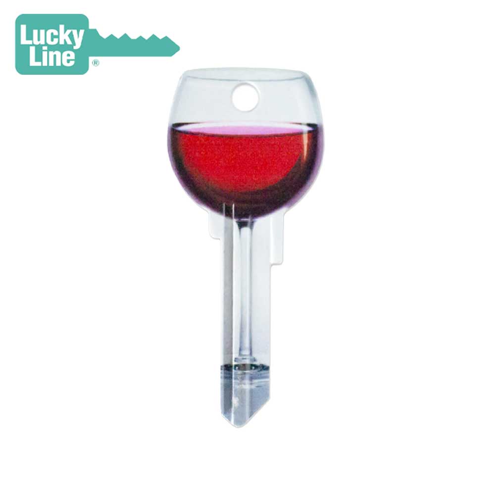 Lucky Line B108S Red Wine Key Shapesâ„¢ Schlage (SC1) 5 Pack