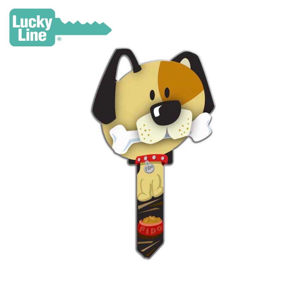 Lucky Line - B114K - Dog Key Shapes - Kwikset (KW1) - 5 Pack