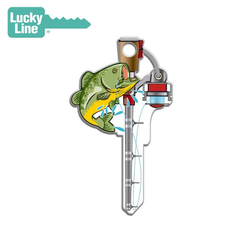 Lucky Line - B117K - Fishing Key Shapes - Kwikset (KW1) - 5 Pack
