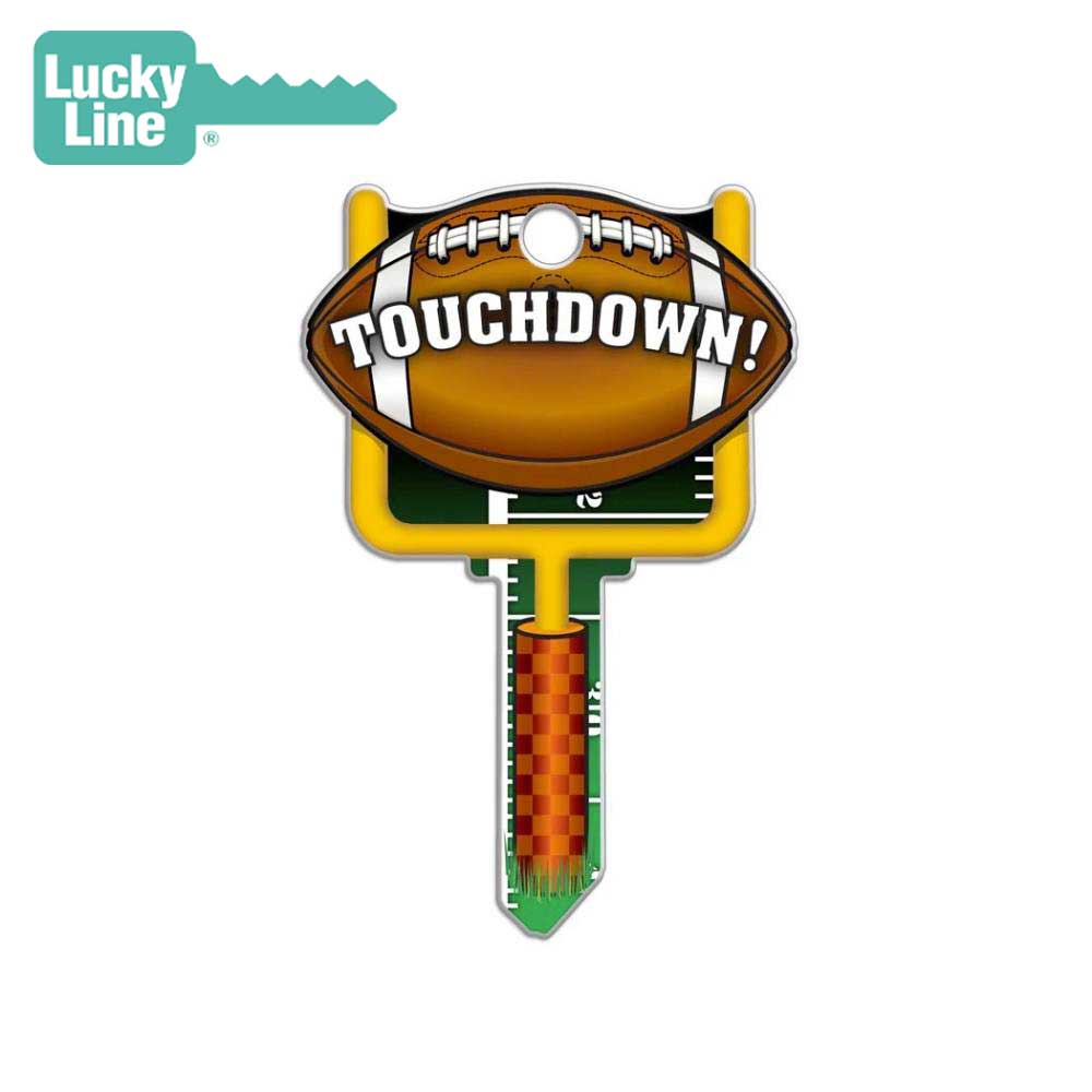 Lucky Line - B121K - Football Key Shapes - Kwikset (KW1) - 5 Pack